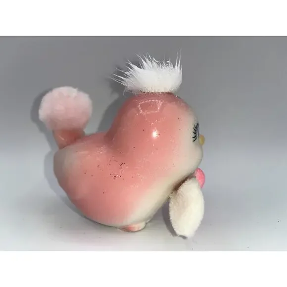 Vintage Pink Love Bird Glitter Mohawk Easter Bunny Ears Bow Tie Price OMG OOAK - Picture 5 of 16